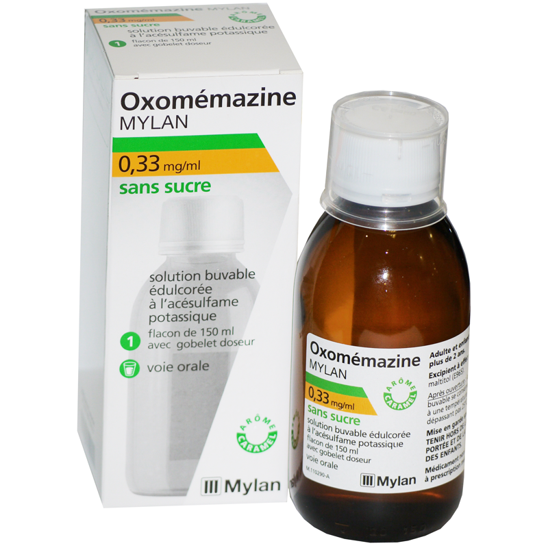 Oxomémazine Sirop sans sucre Toux sèches - MYLAN Oxomémazine Sirop sans sucre Toux sèches - MYLAN