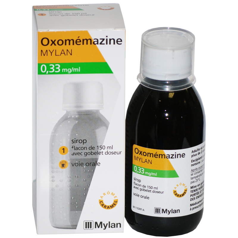 Oxomémazine Sirop toux sèche MYLAN Pharmacie des drakkars