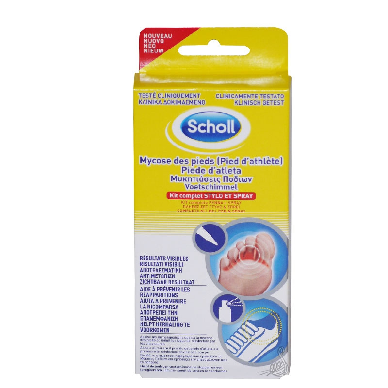 Scholl Mycose des pieds Kit complet SCHOLL Pharmacie des drakkars