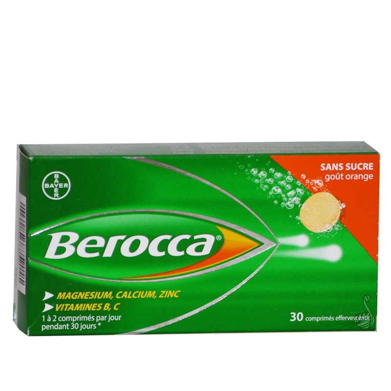 Berocca 30 comprimés effervescents Berocca Pharmacie des drakkars