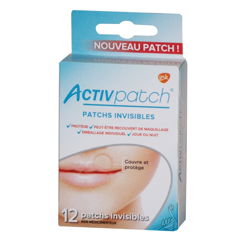 Activpatch Patchs invisibles pour bouton de fièvre GSK Pharmacie des drakkars