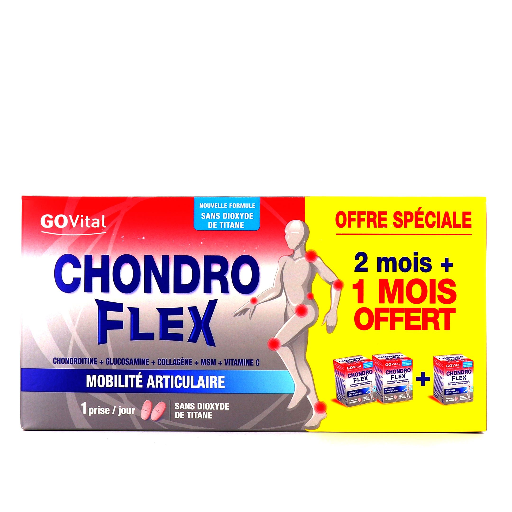 Govital Chondro Flex 180 Comprimés 2 Mois + 1 OFFERT URGO Pharmacie