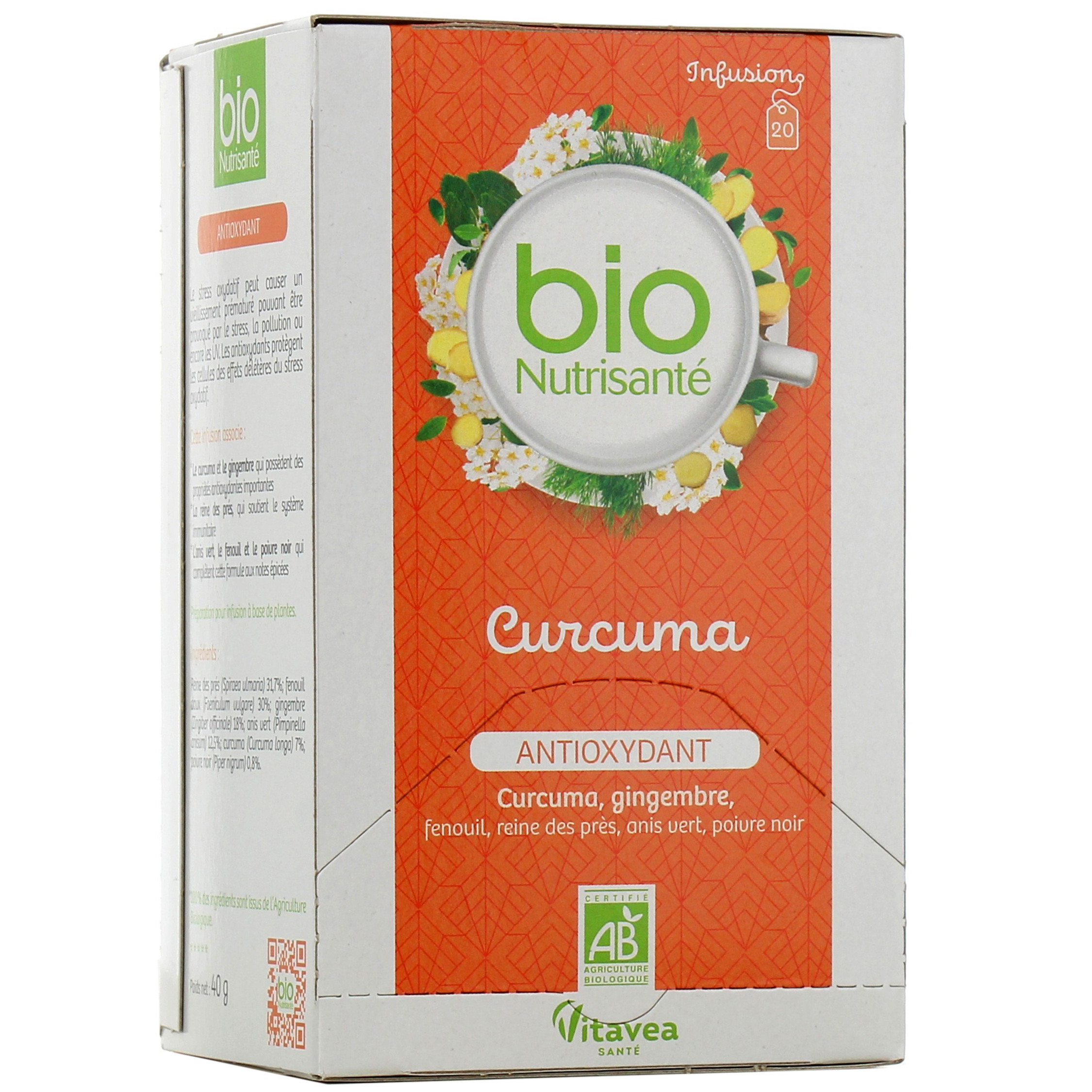 Bio Curcuma Nutrisanté infusion curcuma bio - Tisane antioxydante