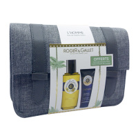 Roger & Gallet Trousse Homme 100ml + Gel douche 75ml Offert - Coffret Noël 2018