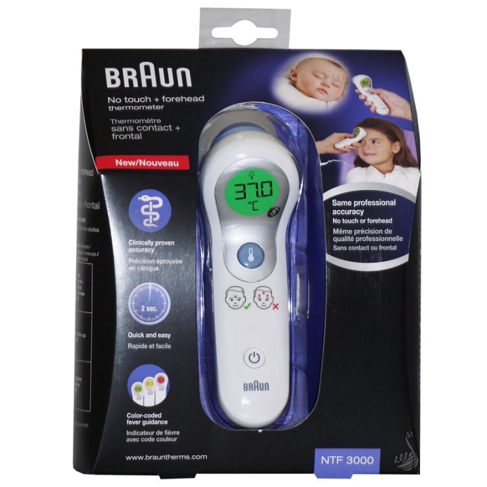 Braun Thermomètre sans contact et frontal Braun Pharmacie des drakkars