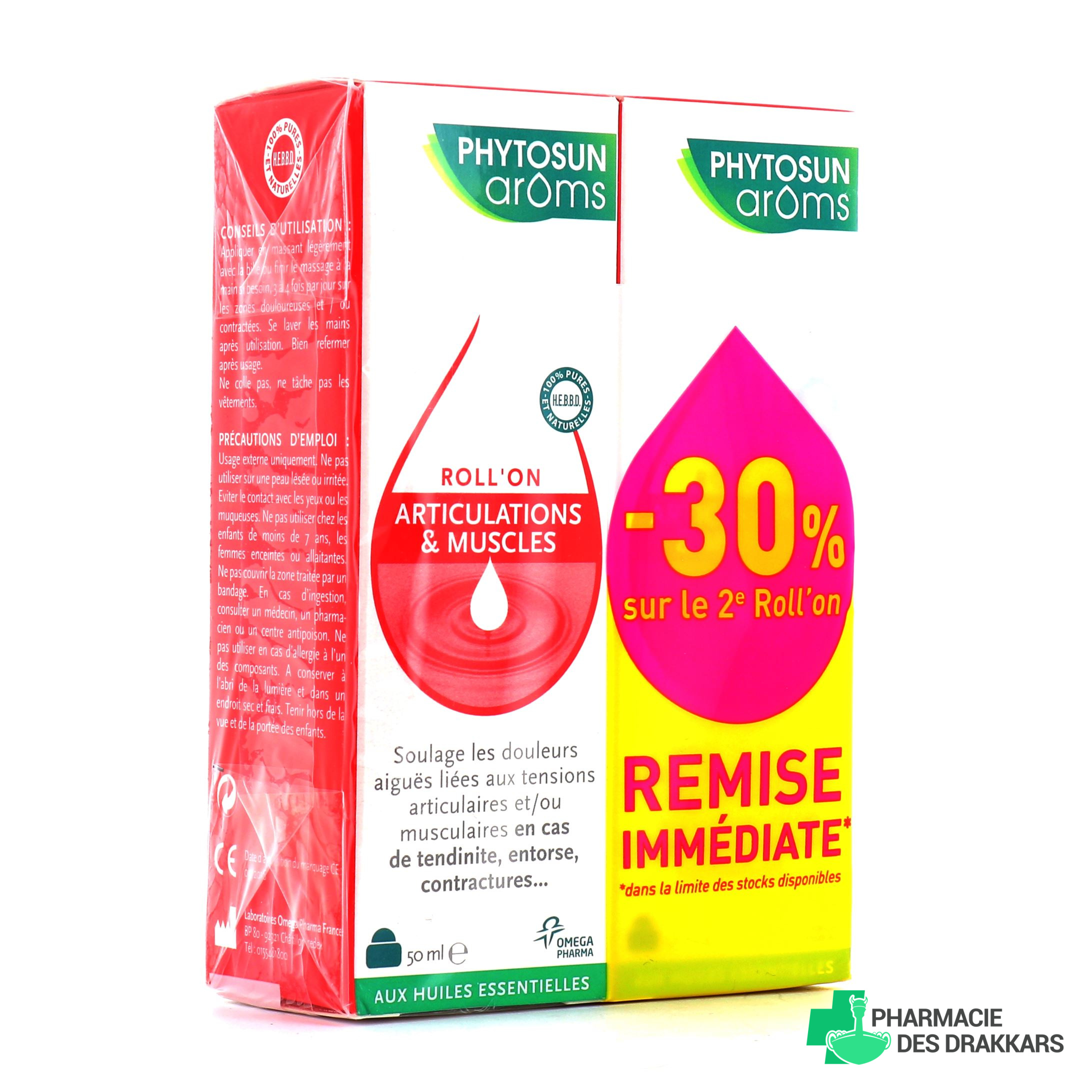 Roll'on Articulations et Muscles  Phytosun Aroms  Pharmacie des drakkars