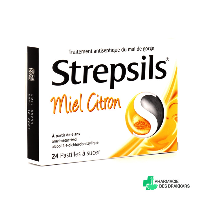 Strepsils pastilles mal de miel citron RECKITT BENCKISER HEALTHCARE Pharmacie des drakkars