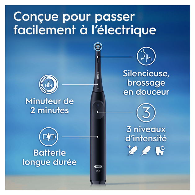 caractéristiques de la brosse à dents Oral B iO 2