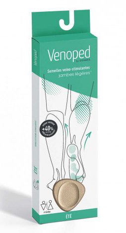 Sigvaris Semelles Venoped été Retour veineux Jambes lourdes